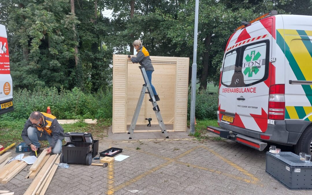 HORNBACHhelpt bouwt nieuwe opvangplek bij Dierenzorg Zaanstreek